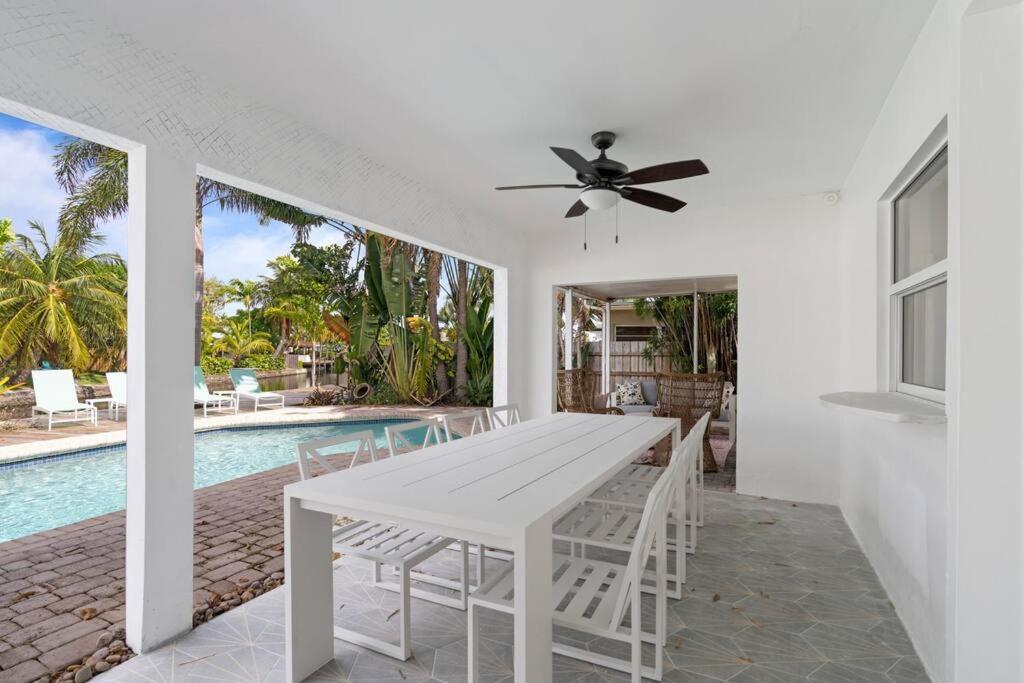 Waterfront-Heated Pool-Mini Golf-Game Room-2Mi Beach Fort Lauderdale Exterior foto