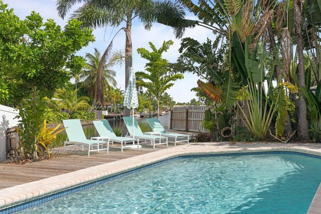 Waterfront-Heated Pool-Mini Golf-Game Room-2Mi Beach Fort Lauderdale Exterior foto